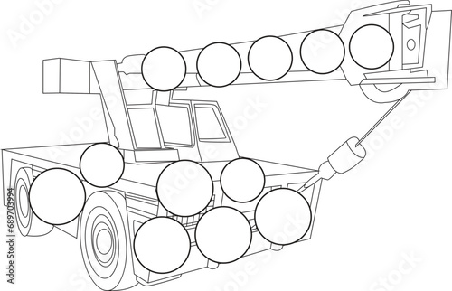 Constraction vehicles coloring book