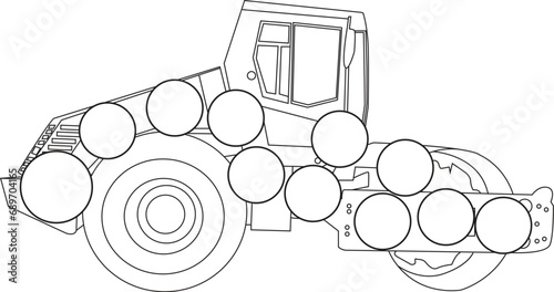 Constraction vehicles coloring book