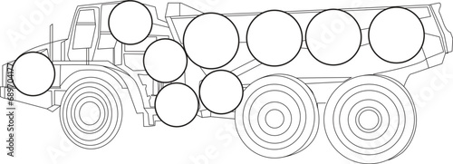 Constraction vehicles coloring book