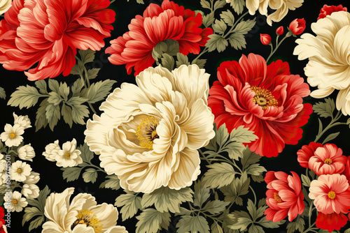 Delicate floral pattern wit...