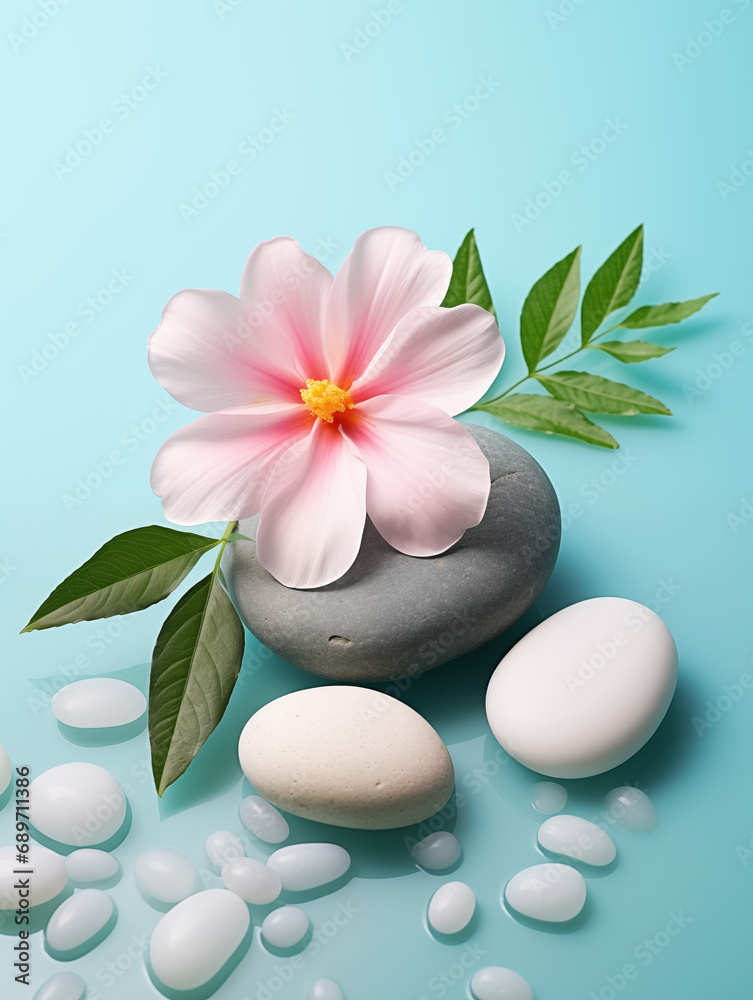 spa stones and flowers spa stones and flowers