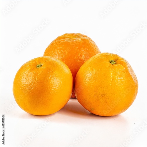 Isolated photo of a orange with white background