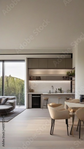 modern small kitchen interior