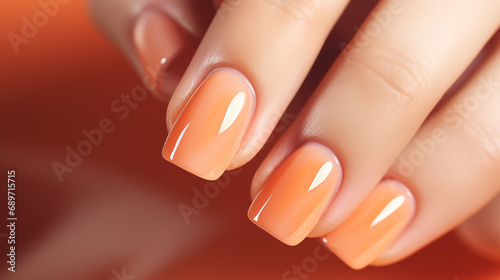  manicure in trendy color 2024 photo
