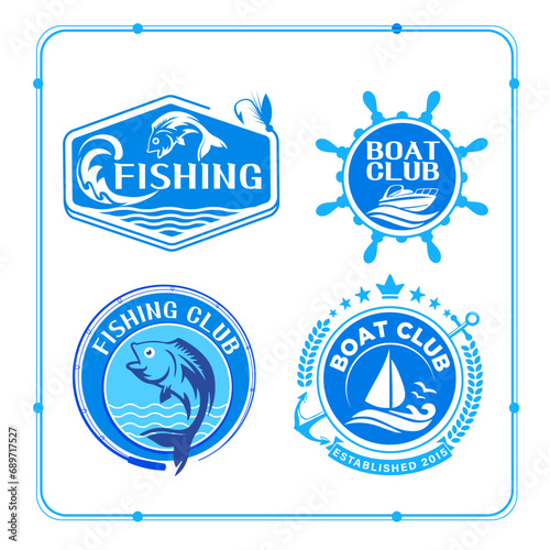Dive into maritime elegance with this premium icon set crafted for fishing and yacht enthusiasts.