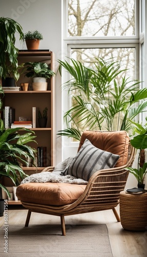 A plant in the living room