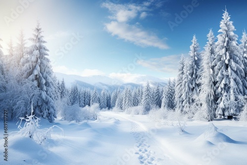 Beautiful winter background