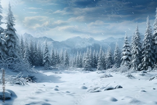 Beautiful winter background © Areesha
