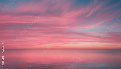 pink and blue sunset over the sea