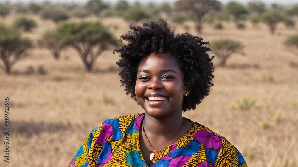 Happy Black Woman African Background Very Cool Happy Black Woman African Background Very Cool
