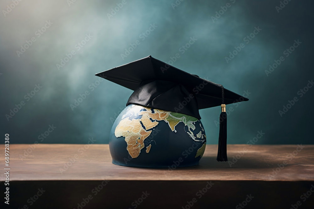 Global education crisis concept. Problems in learning science across the globe - obrazy, fototapety, plakaty 