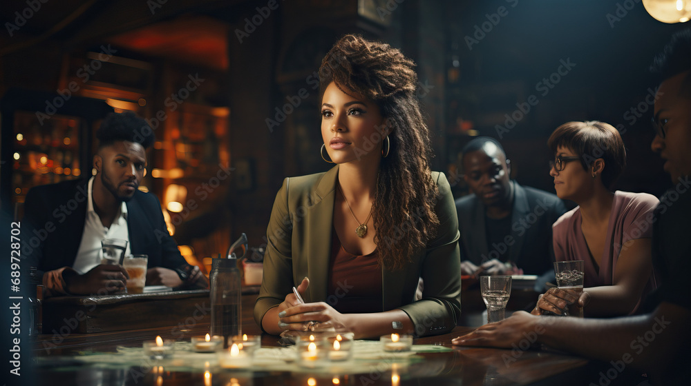 An image of a politician leading a roundtable discussion on diversity and inclusion, emphasizing their commitment to representing a broad range of voices An image of a politician leading a roundtable discussion on diversity and inclusion, emphasizing their commitment to representing a broad range of voices