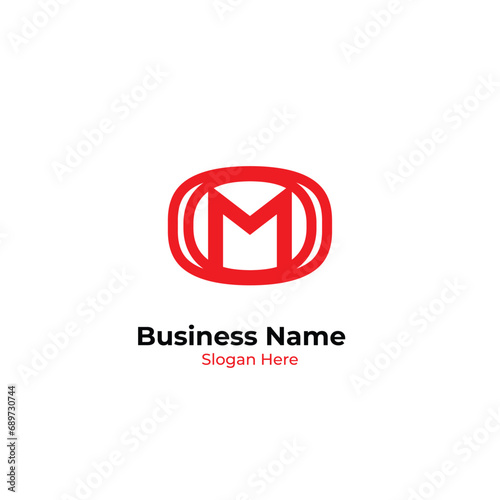 Alphabet M logo for automobile industries company
