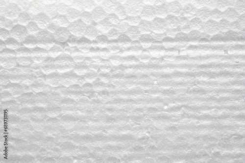 White polystyrene foam texture background photo