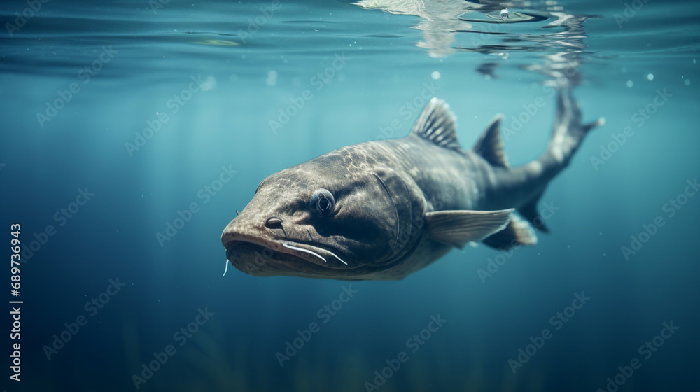 A catfish in a lake