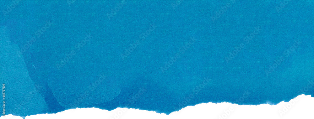 Blue ripped paper torn edges strips isolated on white background Blue ripped paper torn edges strips isolated on white background