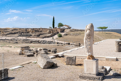 Remains of the ancient Roman city of Segóbriga in Cuenca, Spain. photo