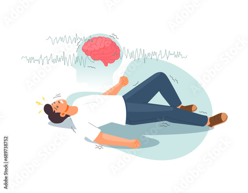 Epilepsy - A Neurological Condition - Stock Illustration