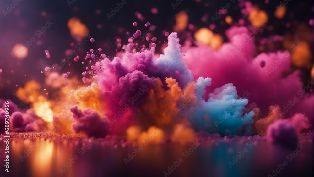 color pigments exploding in the air
color pigments exploding in the air