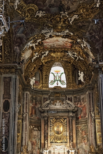 Interni della Chiesa di Santa Maria dell'Orto a Roma Trastevere © misterbike