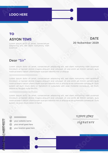 Modern Letterhead Design