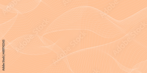 Color of the year, Peach Fuzz wave background