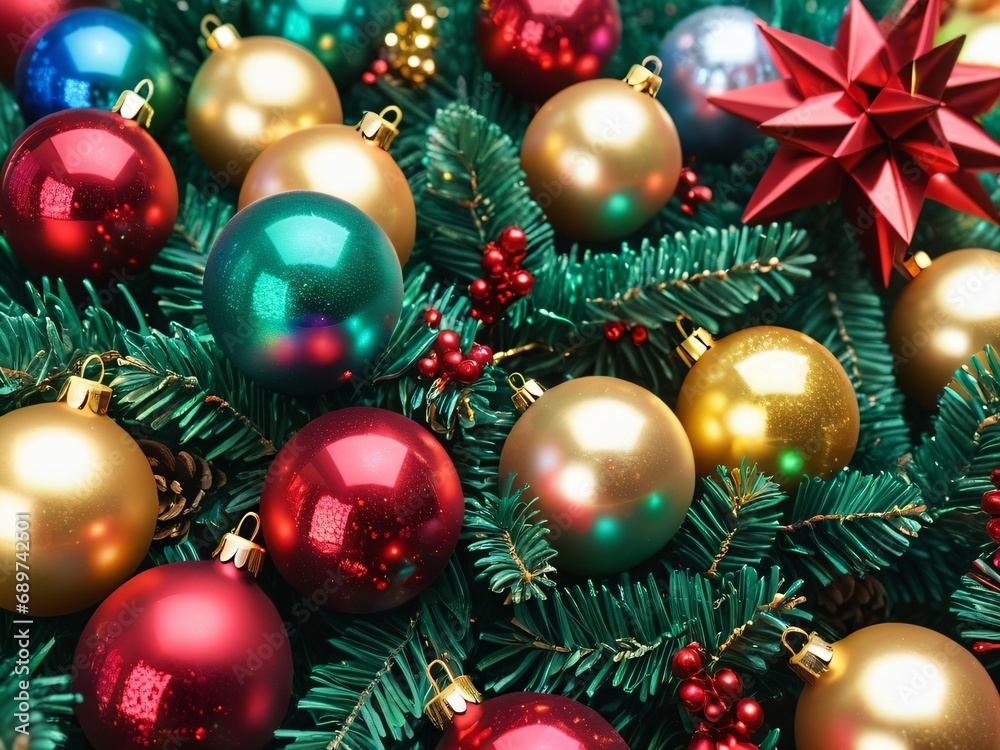 Sparkling Festive Joy Embrace the Magic of the Holiday Season. AI Generated.