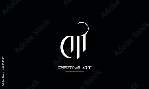 CM, MC, C, M abstract letters logo monogram