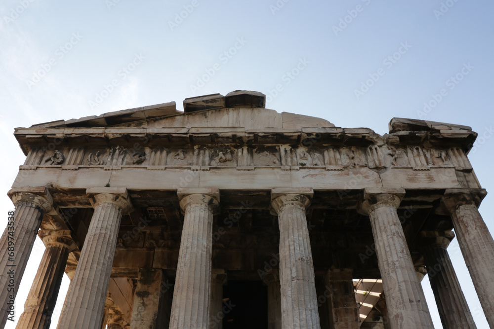Temple of hephaestus in athens, greece