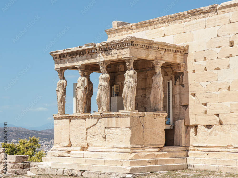 caryatids of the Acropolis of Athens