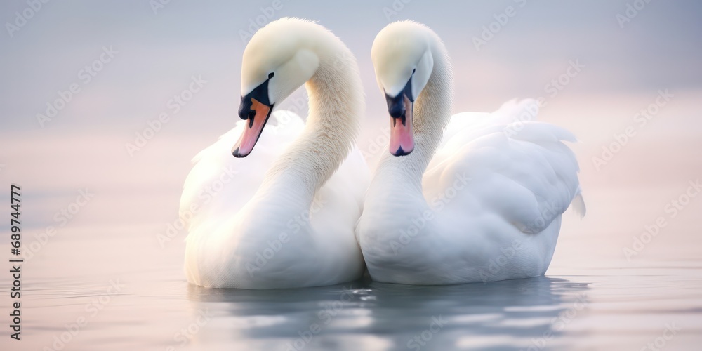 Obraz premium Swans particularly those associated with love