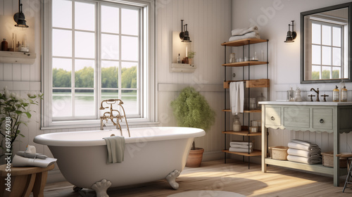 erenity in White: Classic Bathroom Elegance