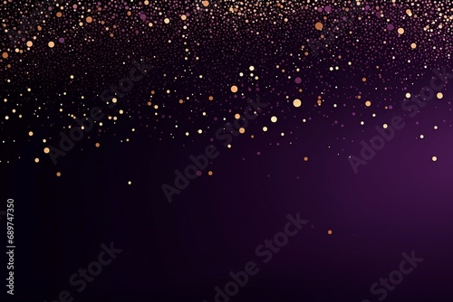 Dazzling Dreamscape: Purple Glitter Background Wallpaper, Embracing Snowy Sparkle, Shiny Dust, and Dots Bokeh Frame