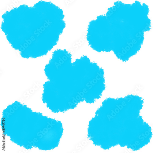 Blue clouds concept design for Valentine's Day postcard and Festival advertising background