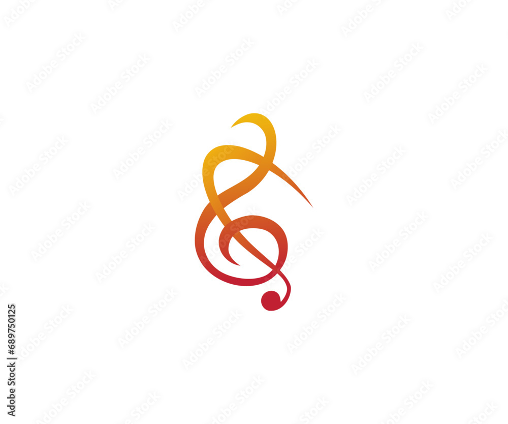 Naklejka premium music & dance logo