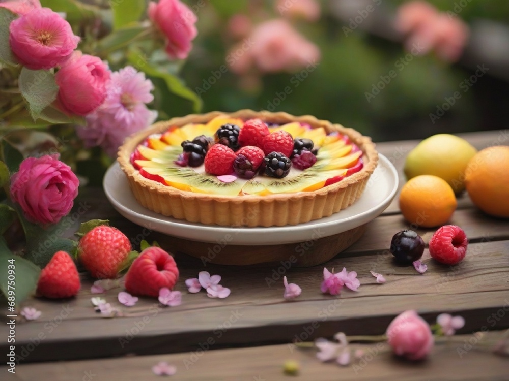 cake with berries cake with berries