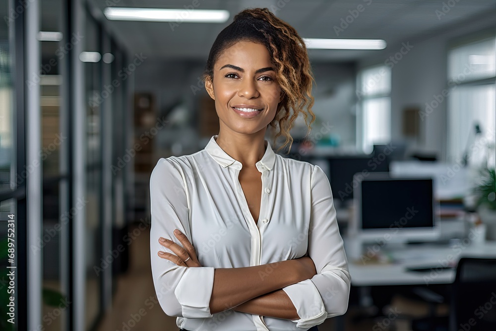 Smiling confident professional middle aged business woman corporate leader, happy mature female executive, lady manager standing in office looking at camera, portrait. Smiling confident professional middle aged business woman corporate leader, happy mature female executive, lady manager standing in office looking at camera, portrait.