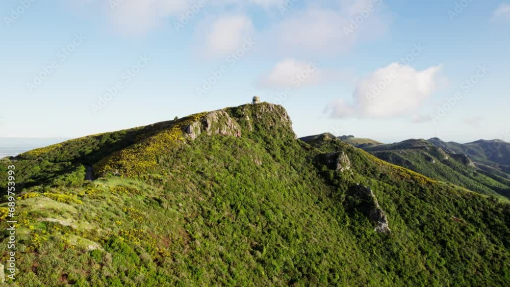 Aerial view of mountain top in new zealand Aerial view of mountain top in new zealand