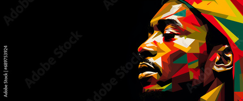 Artistic portrayal of an African man, a powerful nod to Black History Month