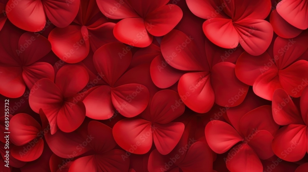 Red petals create a heart-shaped copy space background. Valentine's Day flowers for a wedding backdrop Red petals create a heart-shaped copy space background. Valentine's Day flowers for a wedding backdrop