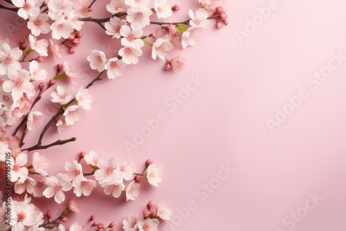 Wallpaper Mural Spring background with flowers and place for text. Template for cards, invitations. Torontodigital.ca