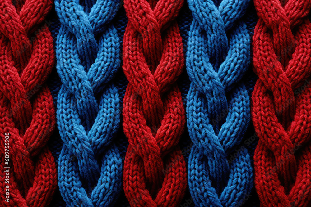 Texture of colored knitted sweater background closeup