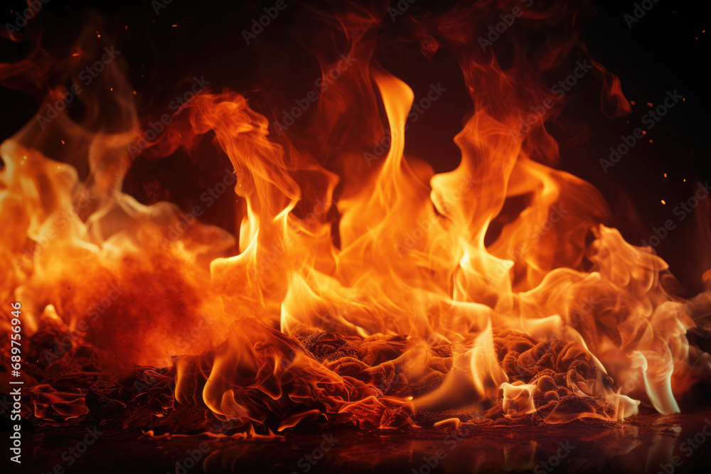 Burning fire flame texture background Burning fire flame texture background