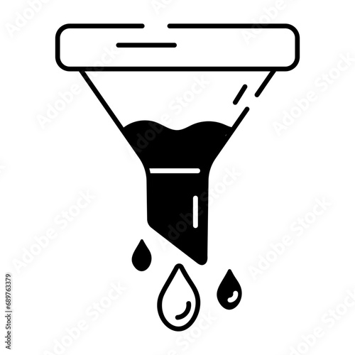 Scalable outline icon showing bioengineering concept 