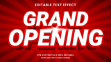 Grand opening soon 3d editable text effect