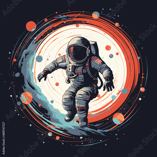 High-Resolution Space T-Shirt Design Digital Downloads POD