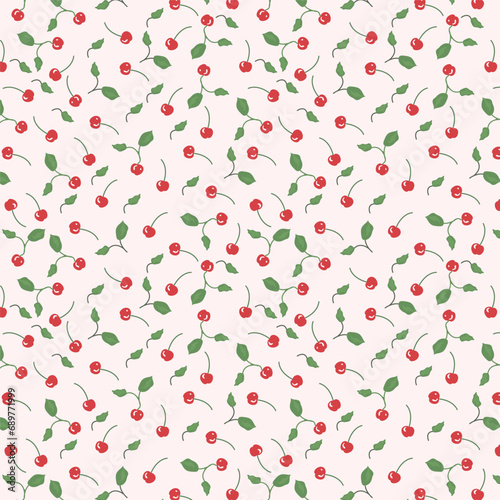 Seamless Floral Pattern Design Illustration © Anik993