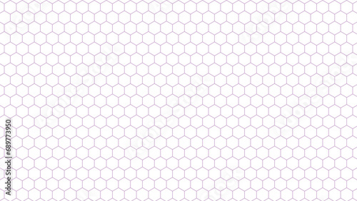 Seamless pattern of the hexagonal netting. Metal hexagon fence background texture on a white background. 