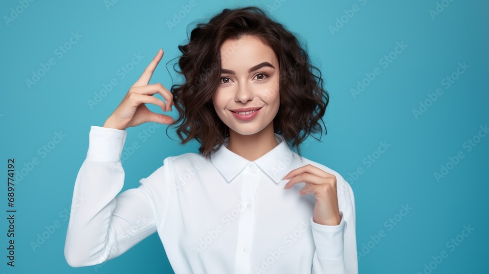 Fototapeta premium person showing ok sign