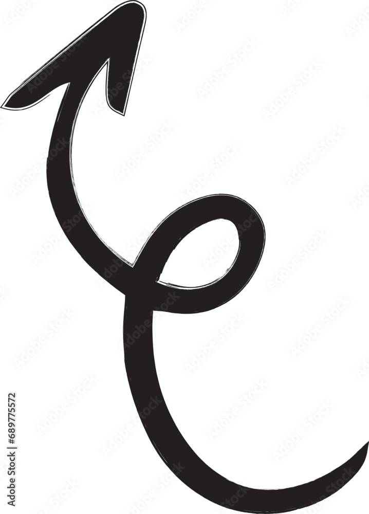 Arrow pointer doodle design and design. Arrow pointer doodle design and design.
